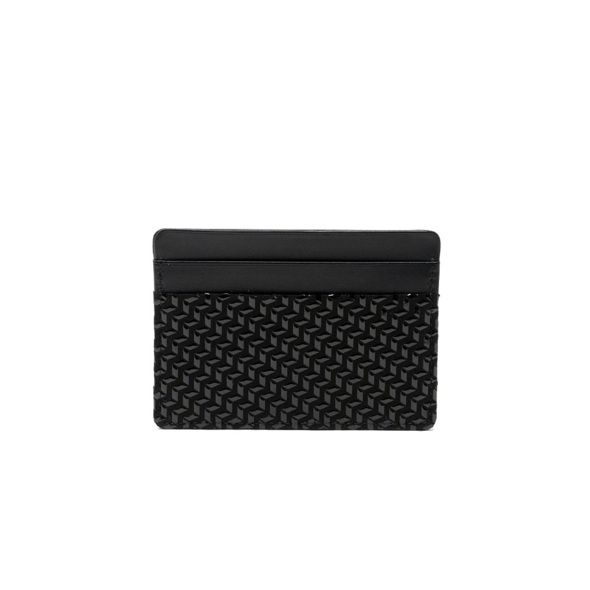 INDEN Card Case „Chevron-S“ – BK x BK