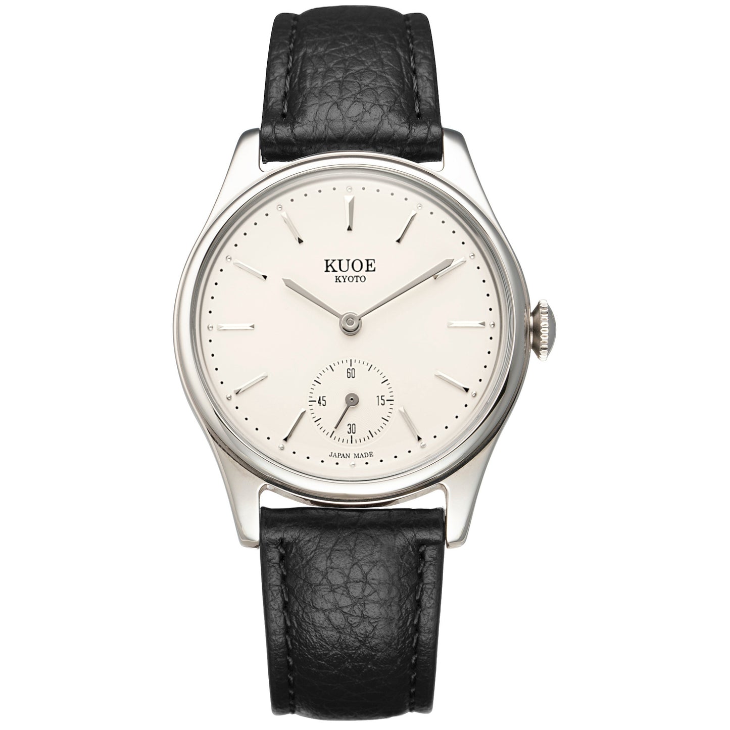 KUOE Old Smith 90-001, Quarzuhr, mit schwarzem Lederarmband (Shrunk Leather)