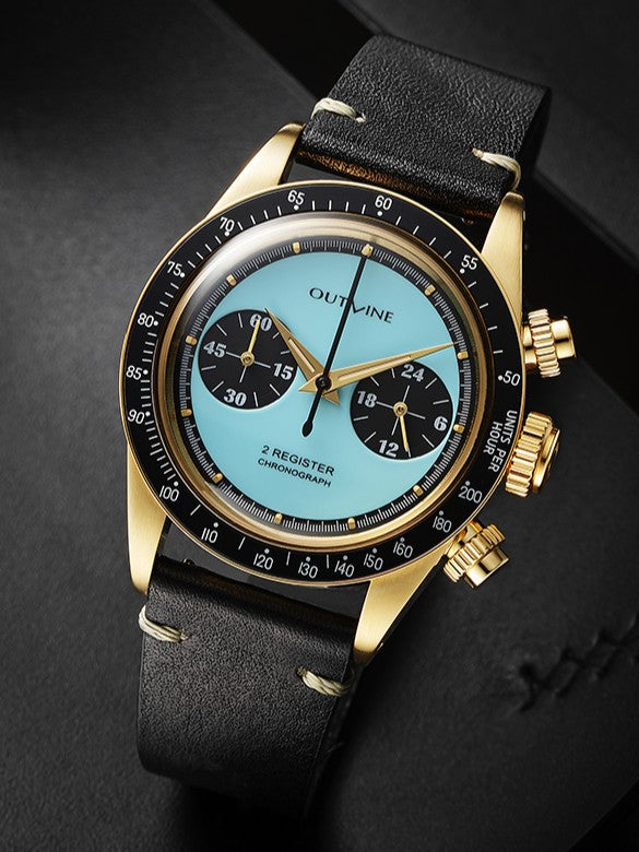 Outline 2 Register Chrono Series I „Turquoise“ – (37,8 mm