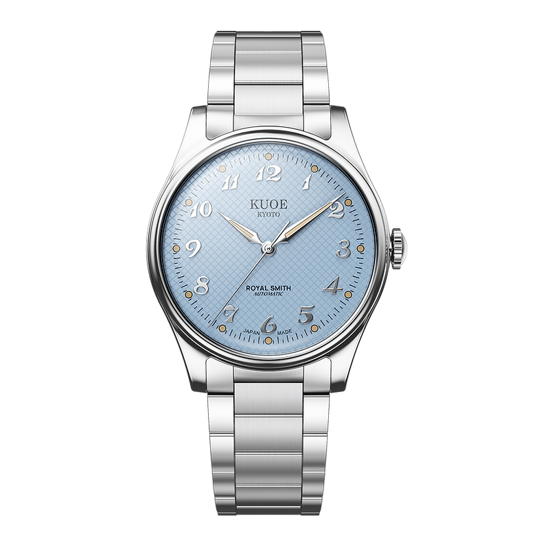 KUOE ROYAL SMITH 90-006 Breguet Numerals - 35 mm - Blue Dial