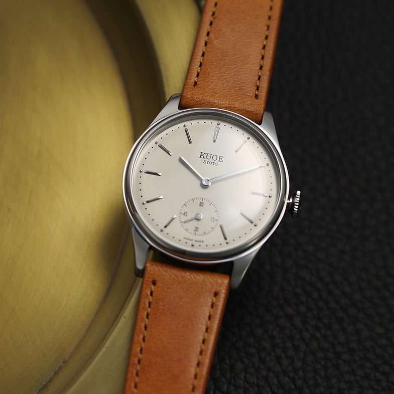 KUOE Old Smith 90-001, quartz watch, with Italian leather strap "Tan"