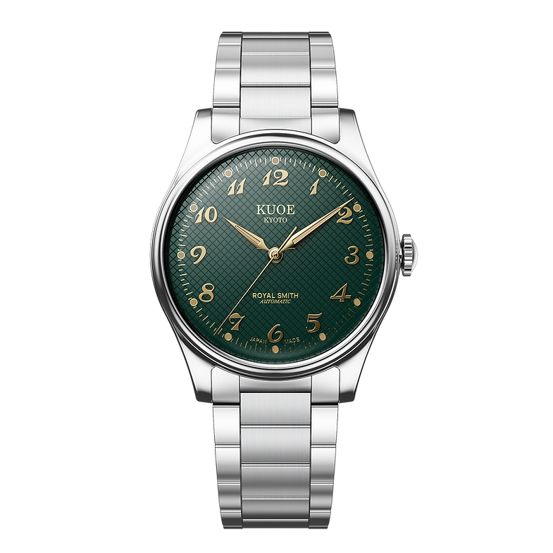 KUOE ROYAL SMITH 90-006 Breguet Numerals - 35 mm - Green Dial