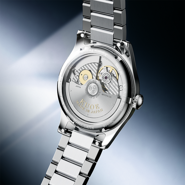 KUOE ROYAL SMITH 90-006 Breguet Numerals - 35 mm - Blue Dial