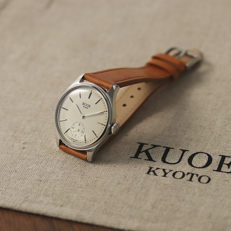 KUOE Old Smith 90-001, quartz watch, with Italian leather strap "Tan"