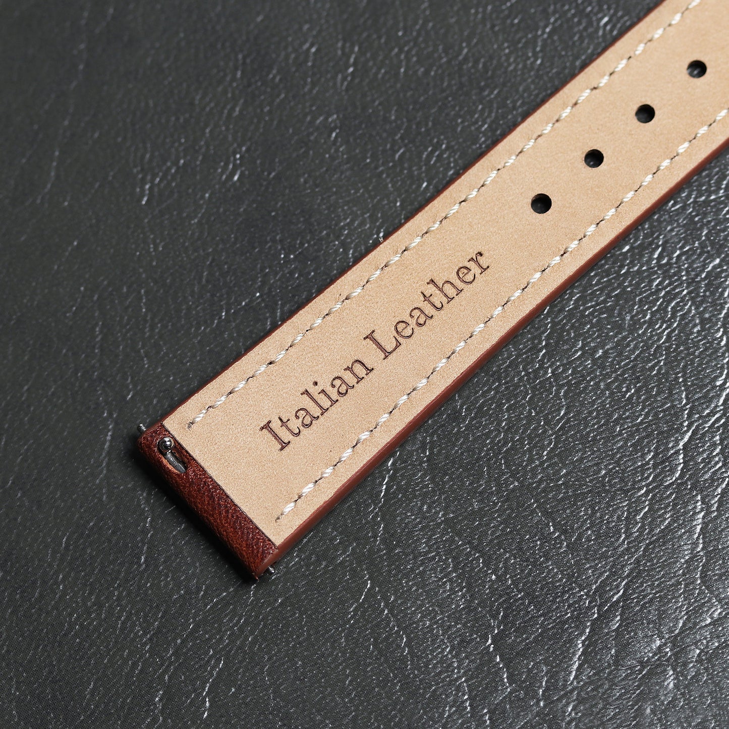 KUOE Old Smith 90-001, quartz watch, with Italian leather strap "Brown"