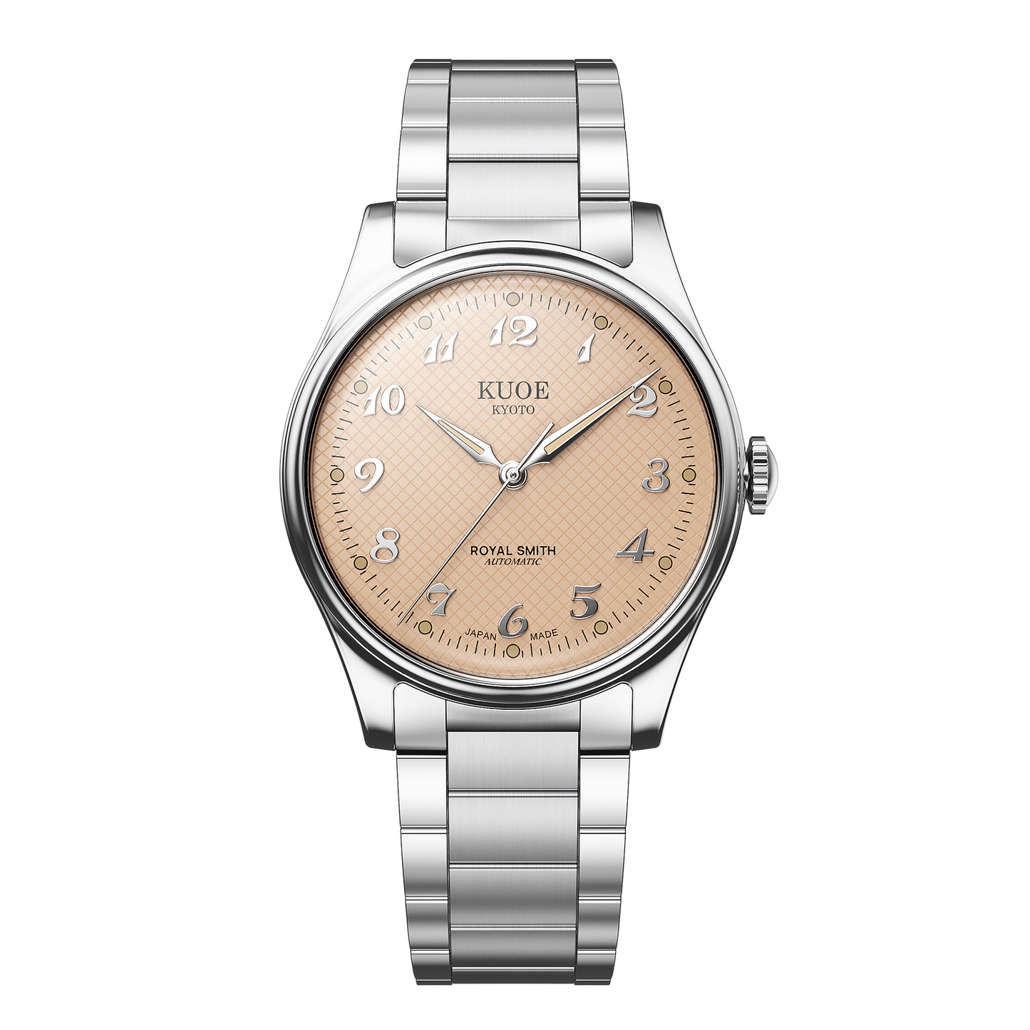 KUOE ROYAL SMITH 90-006 Breguet Numerals - 35 mm - Dusty Pink Dial