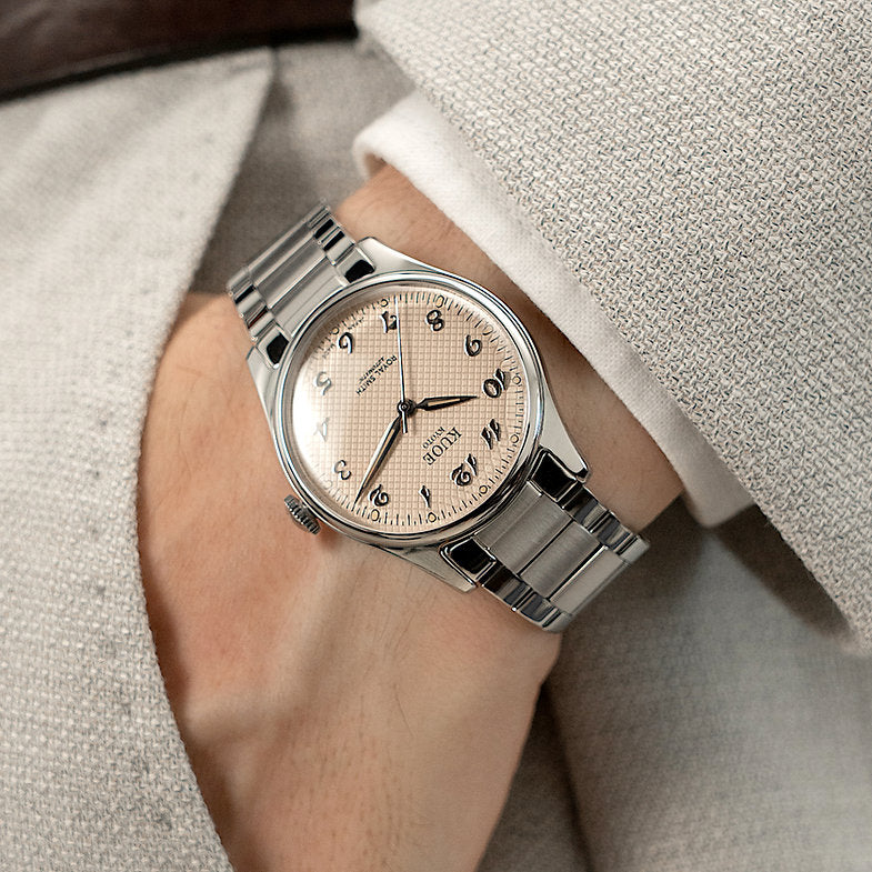 KUOE ROYAL SMITH 90-006 Breguet Numerals - 35 mm - Dusty Pink Dial