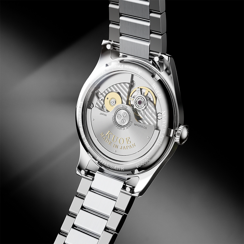 KUOE ROYAL SMITH 90-006 Breguet Numerals - 35 mm - Black Dial