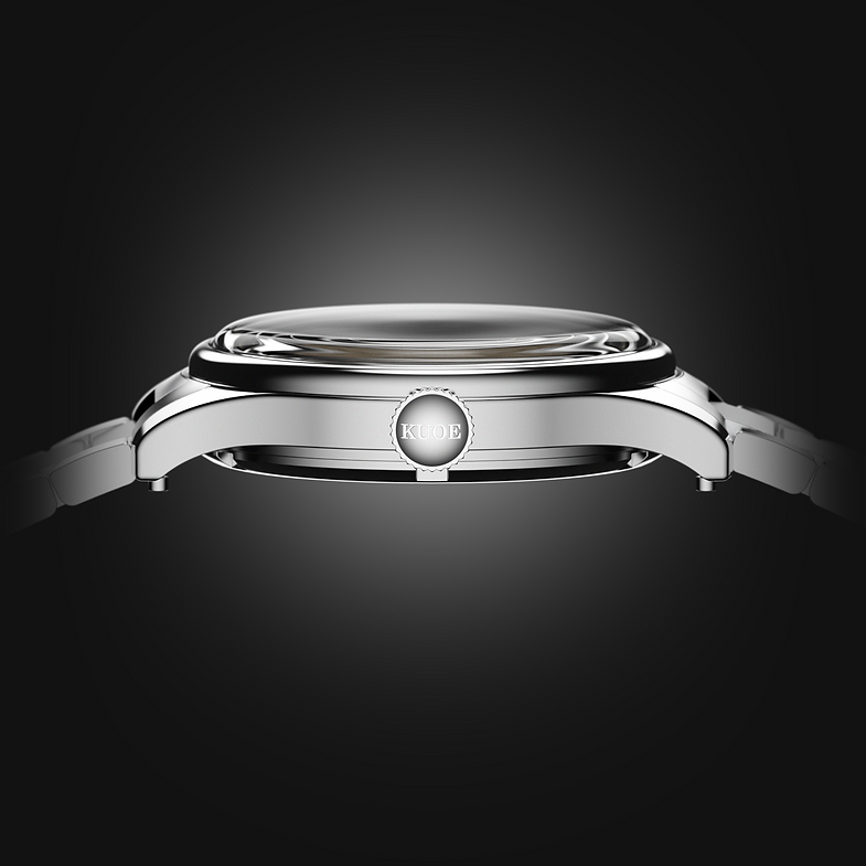 KUOE ROYAL SMITH 90-006 Breguet Numerals - 35 mm - Blue Dial