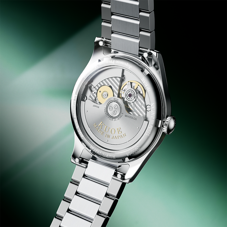 KUOE ROYAL SMITH 90-006 Breguet Numerals - 35 mm - Green Dial