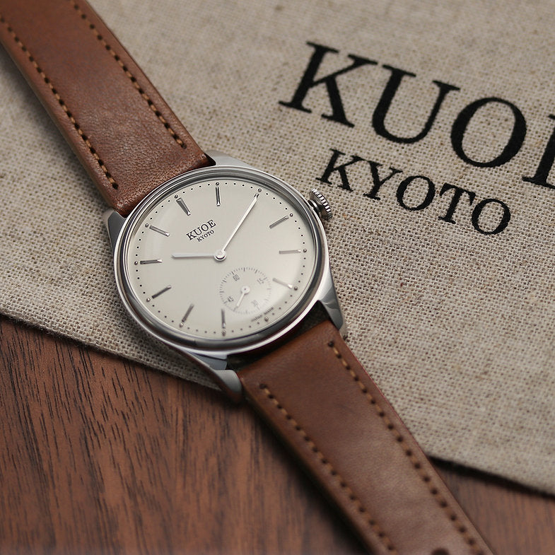 KUOE Old Smith 90-001, quartz watch, with Italian leather strap "Brown"