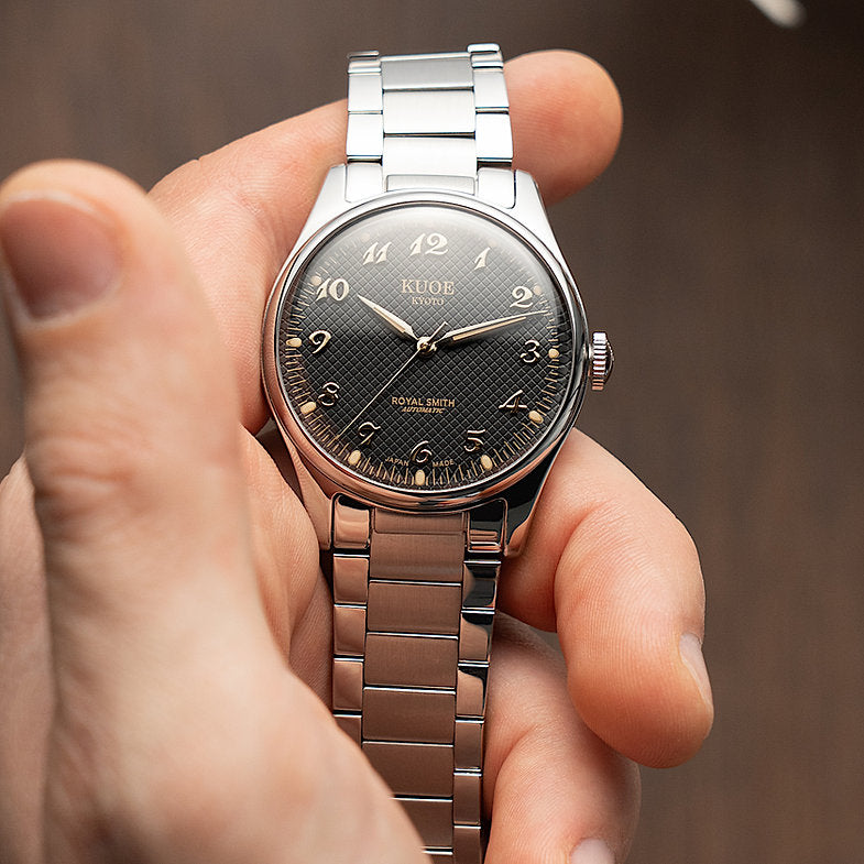 KUOE ROYAL SMITH 90-006 Breguet Numerals - 35 mm - Black Dial