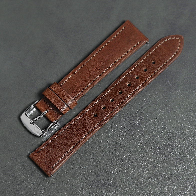 KUOE Old Smith 90-001, quartz watch, with Italian leather strap "Brown"