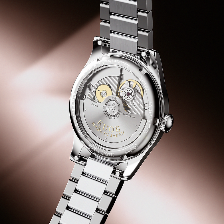 KUOE ROYAL SMITH 90-006 Breguet Numerals - 35 mm - Pink Dial
