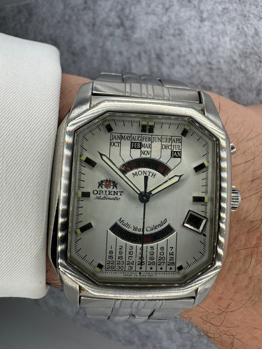Rare Orient Multi-Year Calendar – Automatic – Ref. EUAA-C0 CS – octagonal stainless steel case – 50 m