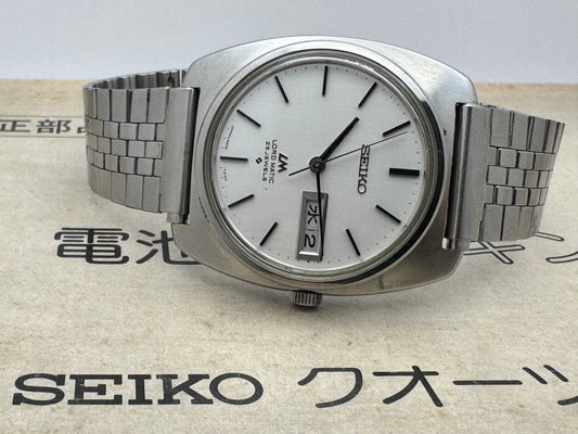 Seiko Lord Matic 5606-7130 – Calibre 5606, 25 rubis, Suwa Seikosha – Cadran texturé lin, boîtier monocoque – Juillet 1970 – fraîchement révisée