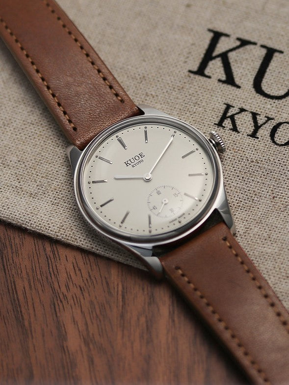 KUOE Old Smith 90-001, quartz watch, with Italian leather strap "Brown"