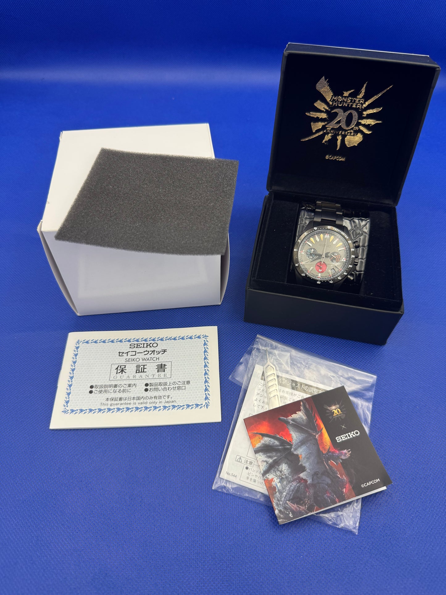 Seiko × Monster Hunter 20th Anniversary “Alatreon” Limited Edition – Ref. 8T63-03E0 (Full Set)