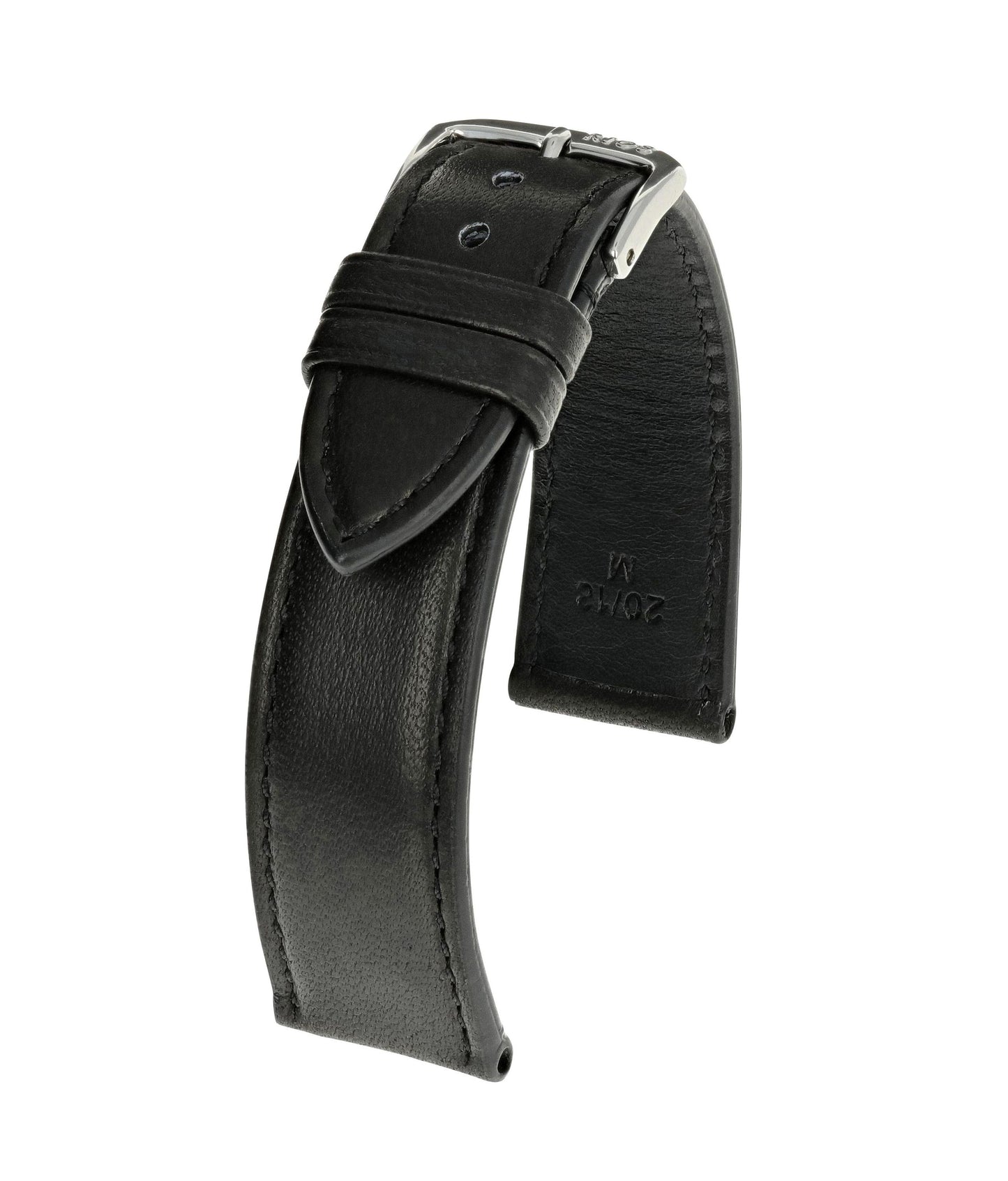 RIOS1931 genuine lambskin leather strap 20mm - black