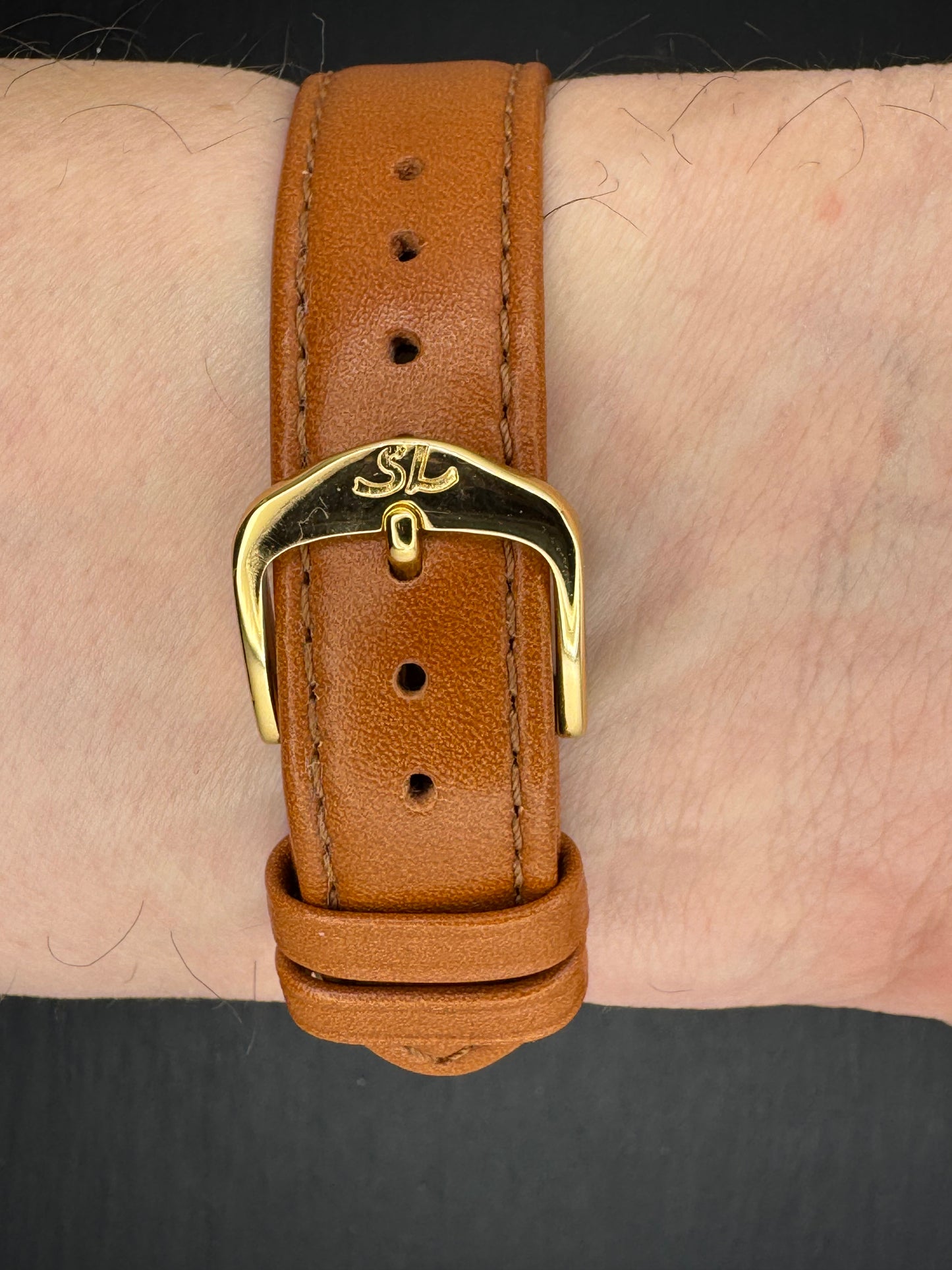 Seiko Seikomatic Ref. 15007DE, goldplattiert, frisch in Japan revidiert, mit NOS-Lederband, frühe 60er Jahre