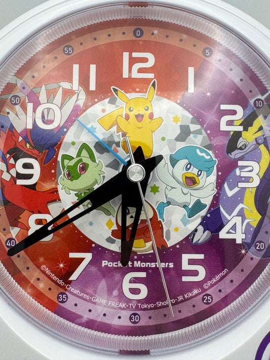 Seiko Clock Réveil Pokémon CQ425W – Motif Paldea – Produit neuf du Japon