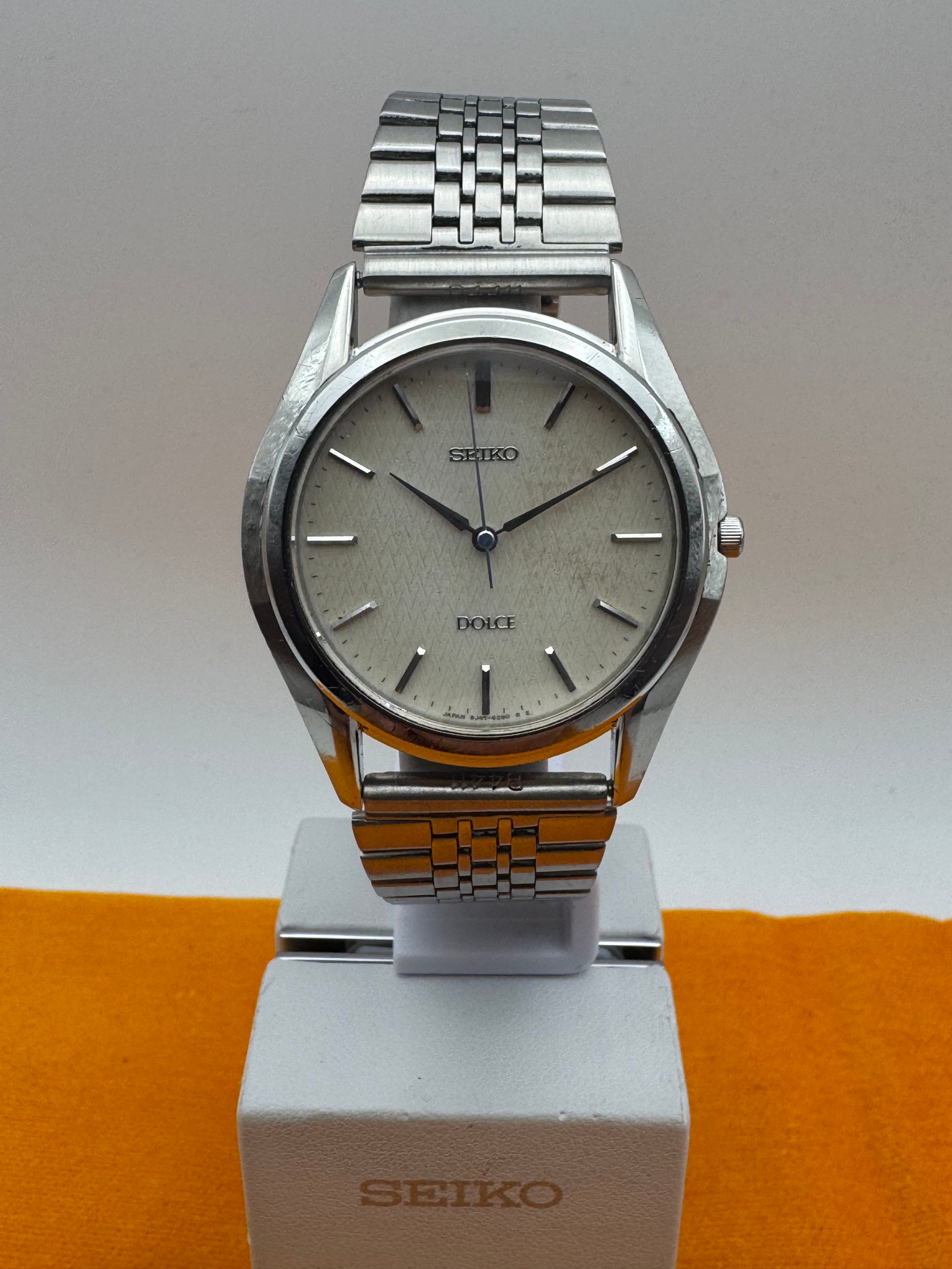 時計 SEIKO DOLCE 8J41-0A1O QUARTZ Seiko Dolce 8J41-8160 (September 1997) – Japanese Microbrands