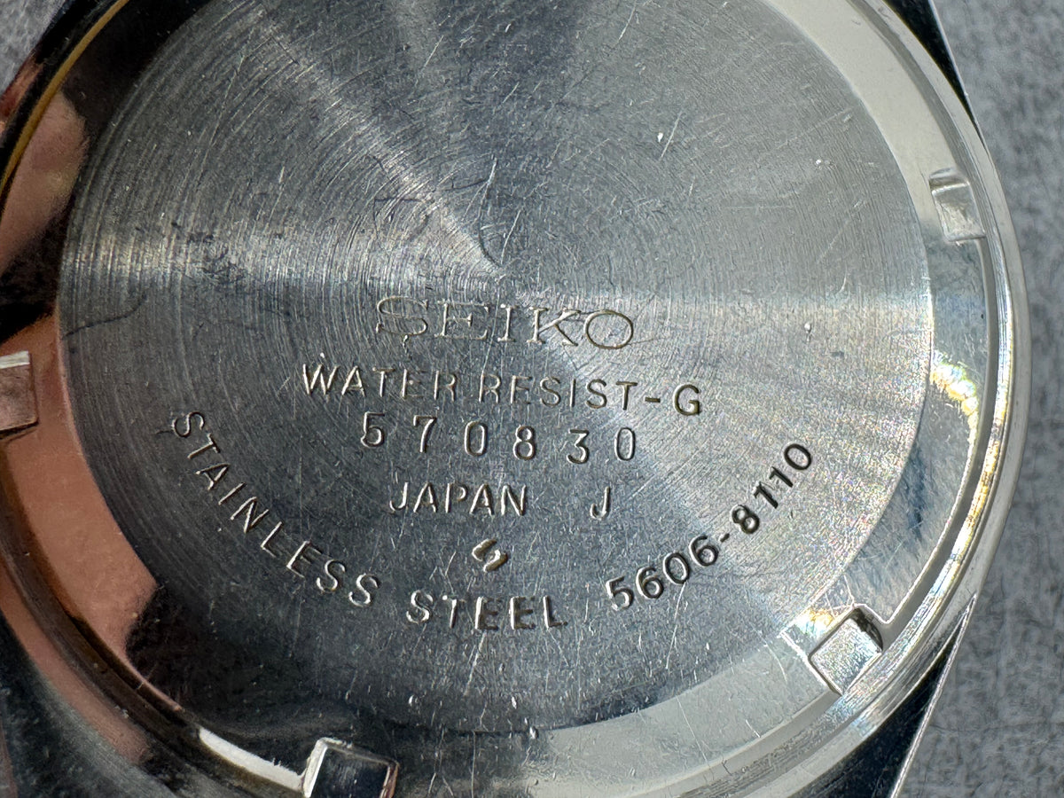 Seiko Lord Matic 5606-8110 – Automatic – July 1975 – green textured dial – freshly serviced