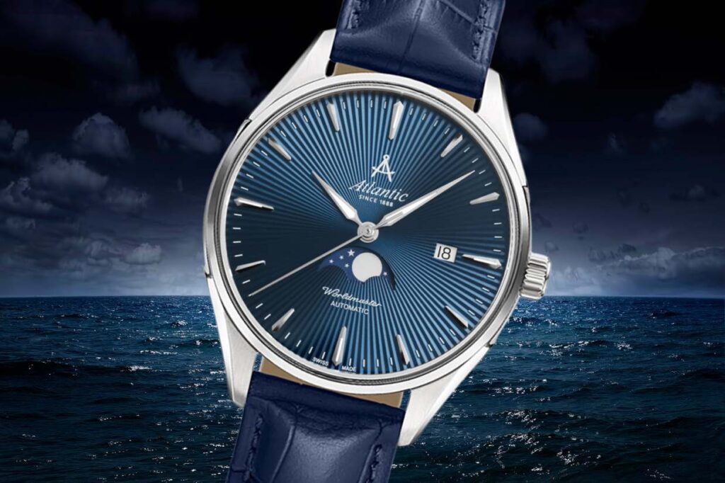 Atlantic Worldmaster 1888 Automatik NE Mondphase – Lederband (42 mm)