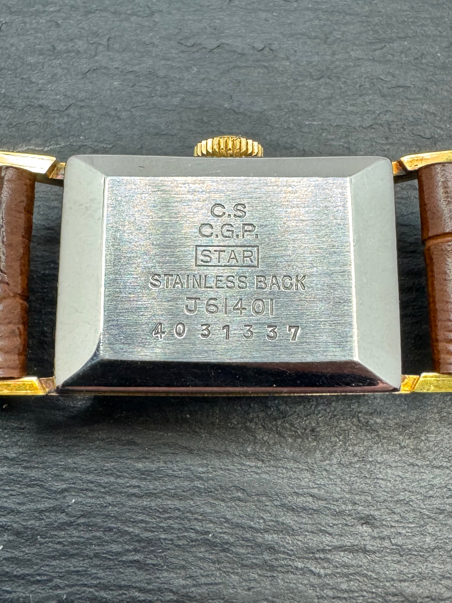 Citizen Heli J61401 (März 1964) – Tank-Style Damenuhr – vergoldet – frisch revidiert