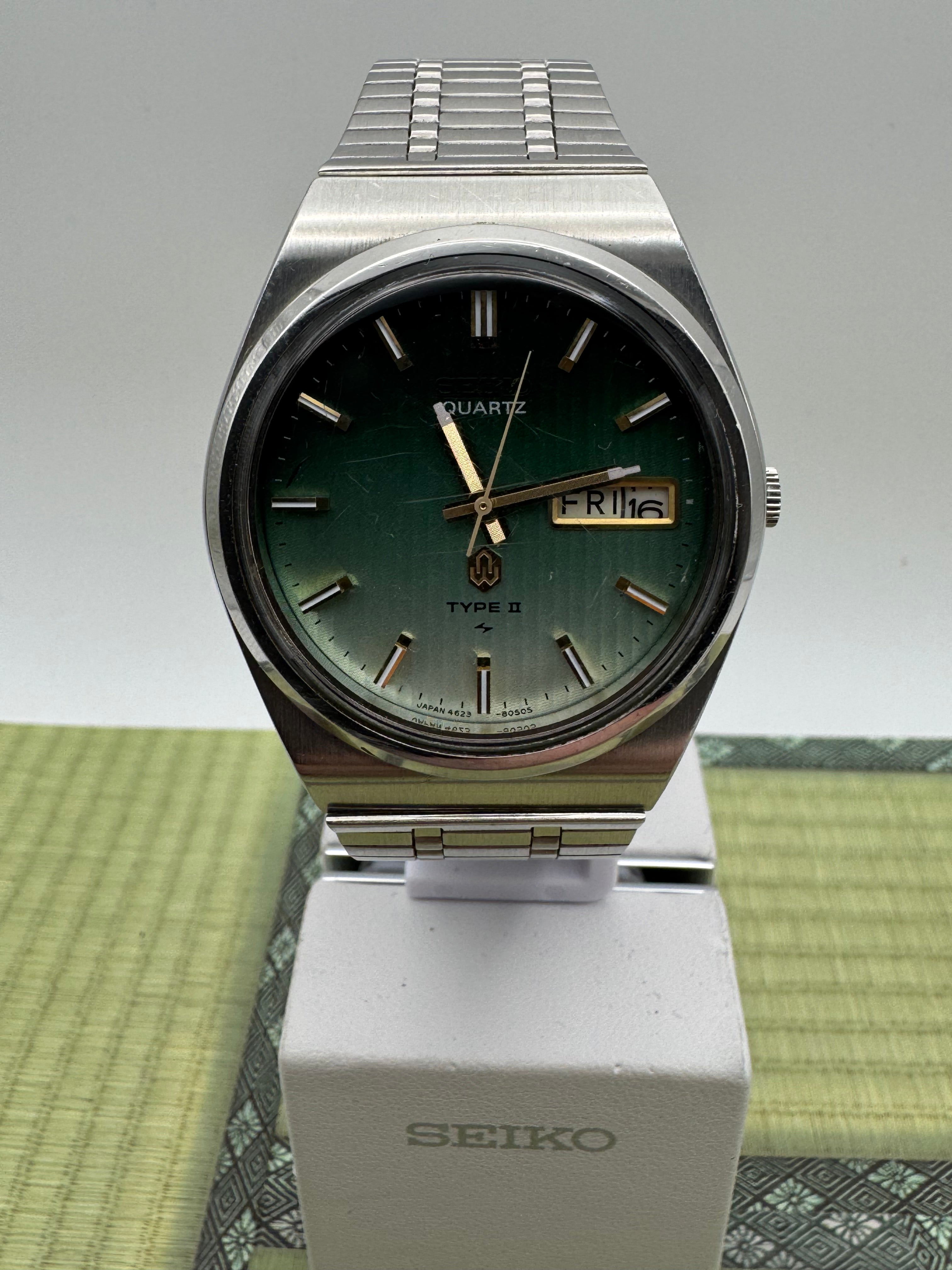 1976年製 【稼働品】セイコー TYPE II 腕時計 4623-8030 Seiko Quartz Type II (Ref. 4623-8030, October 1976) – Japanese