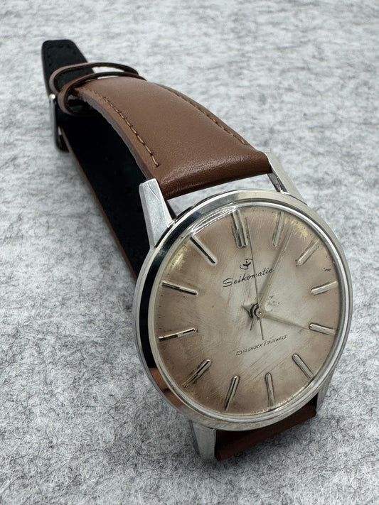 Seikomatic Diashock – Ref. J14075, Cal. 603, 20 Jewels – Tropical Dial – ca. 1961 – Anfang 2026 komplett revidiert