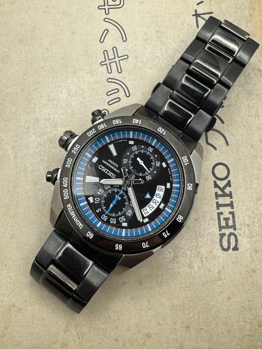 Seiko Chronograph 7T94-0AY0 – Quartz, tachymeter, 100 m – 43.5 mm – March 2008