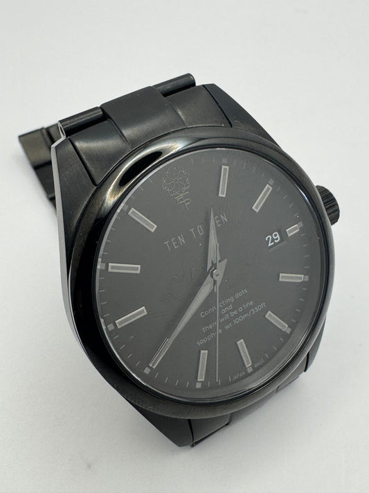 TEN TO SEN „TTSW-GT-BKBK" – All-Black Automatic, 38 mm, MIYOTA 9015 (Full Set, ungetragen 2024)