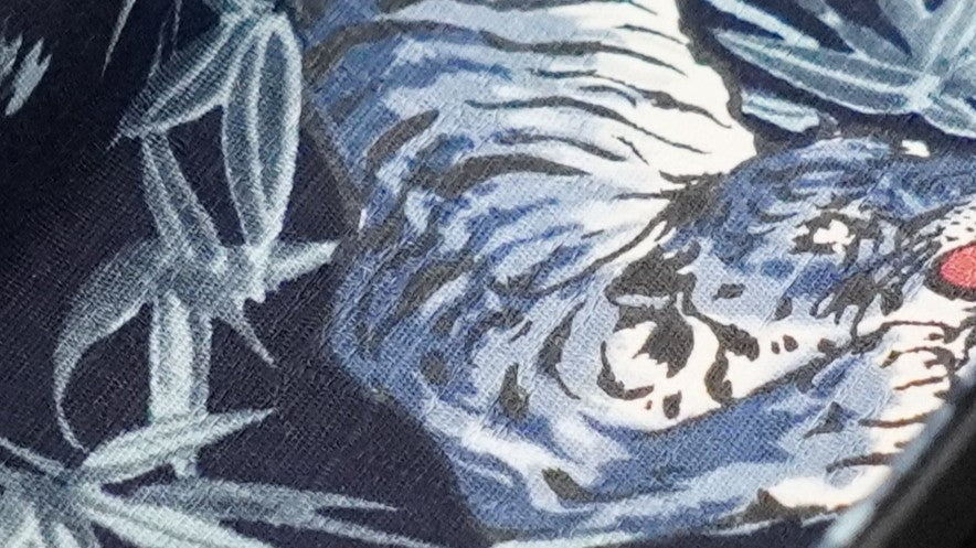 Exclusive watch and jewelry tray – handmade unique pieces, model "Tigers - Navy Blue", 24 x 12