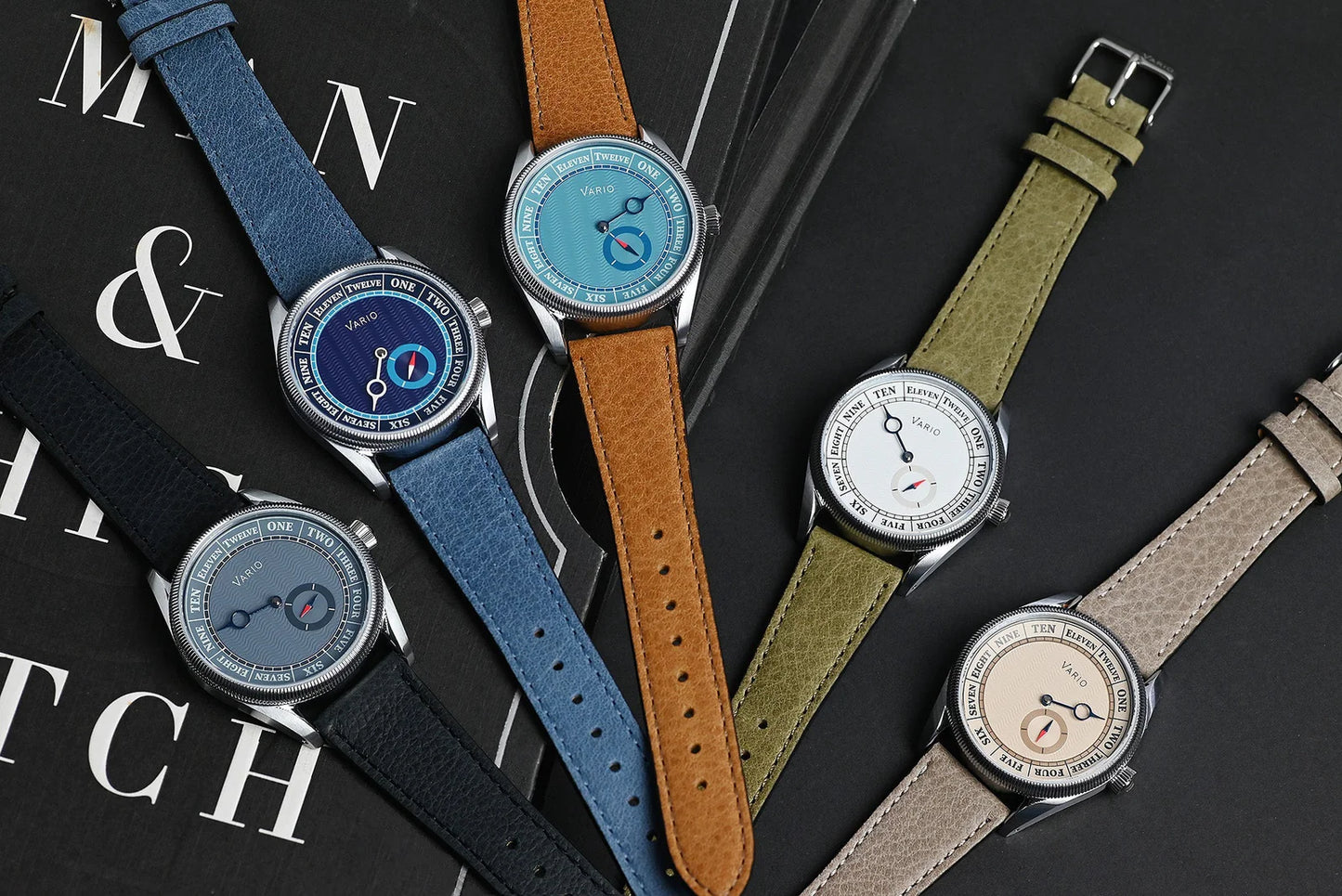 Vario NAVI Single Hand Sand Beige Small Seconds Compass 38 mm