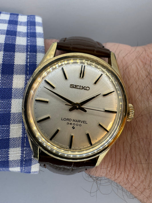 Seiko Lord Marvel 36000 – 5740-8000 – Nov. 1970 – Hi-Beat, plaquée or, révisée