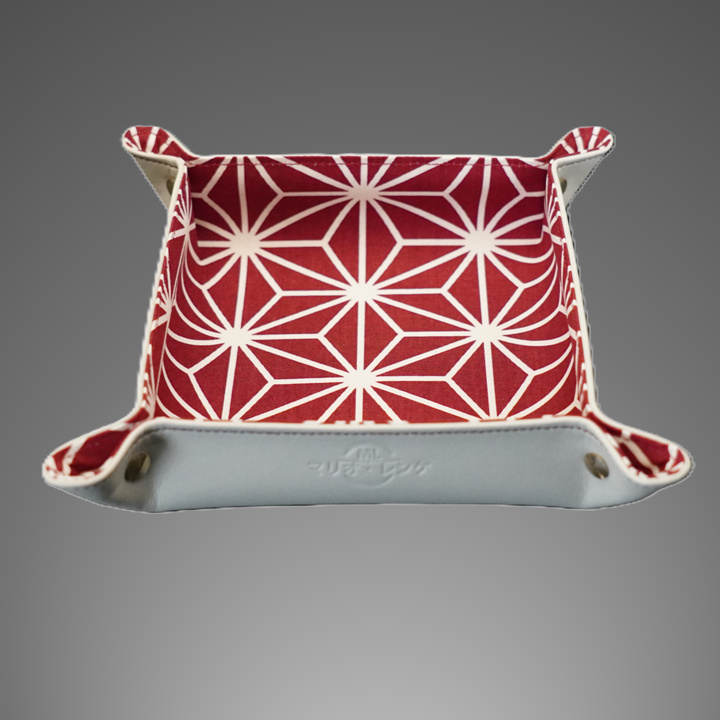 Exclusive watch and jewelry tray – Handmade unique pieces, model "Big Asanoha", 20 x 20