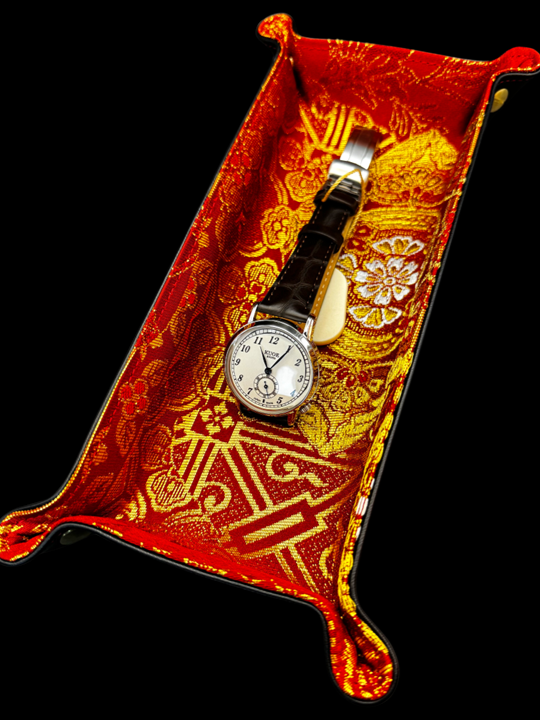 Exclusive watch and jewelry storage – handmade unique pieces made from original Japanese kimono fabrics