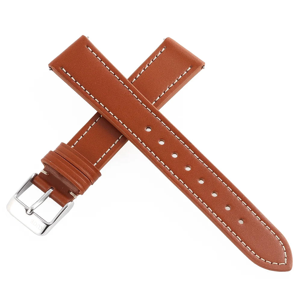KUOE Original leather strap, 18mm, color "Whisky" made of Italian Cordovan leather