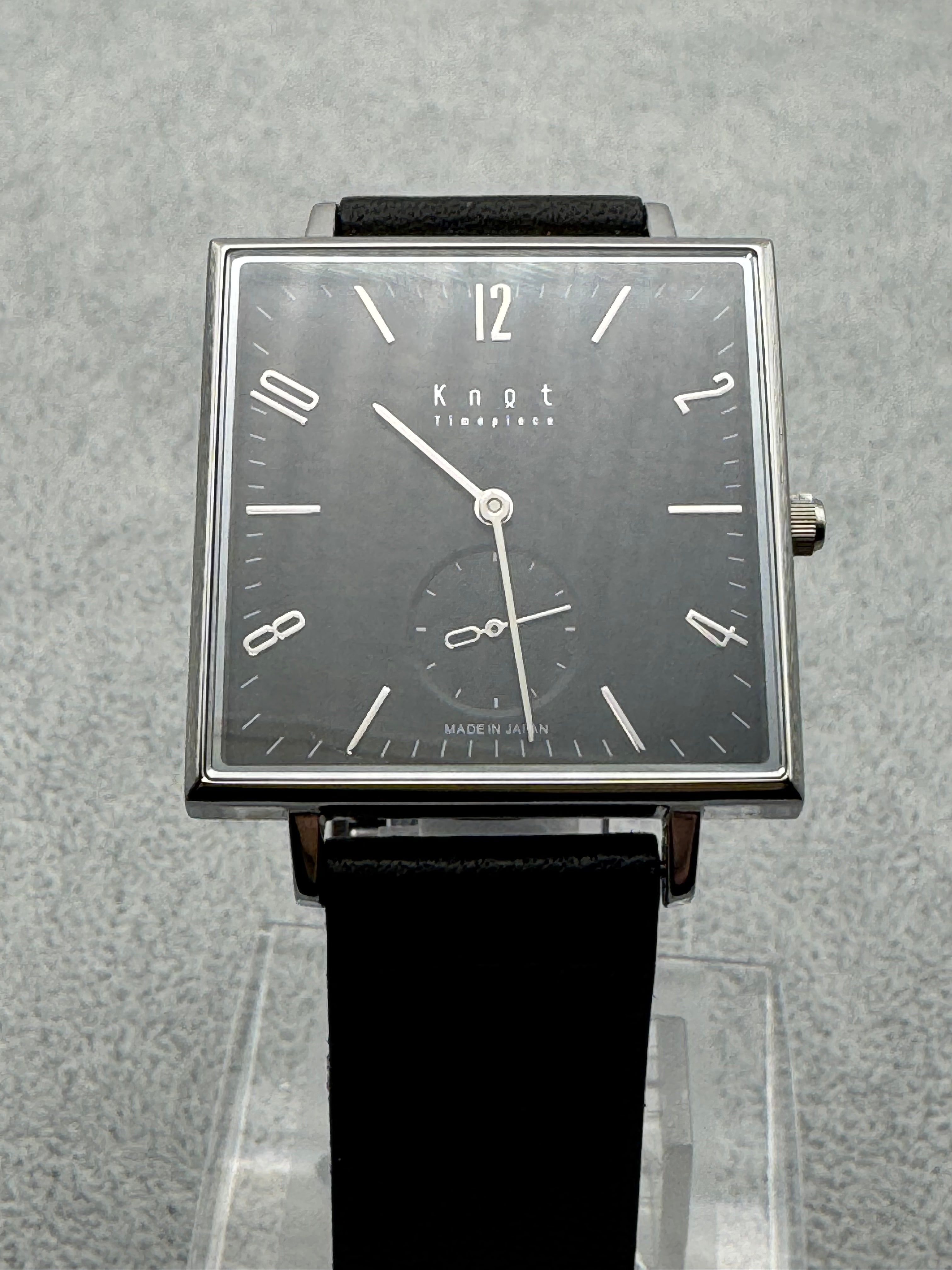 MASTER ドーム型 スクエア クォーツ 置時計 Knot SQ-32 – Modern Japanese Bauhaus Design (Made in Japan