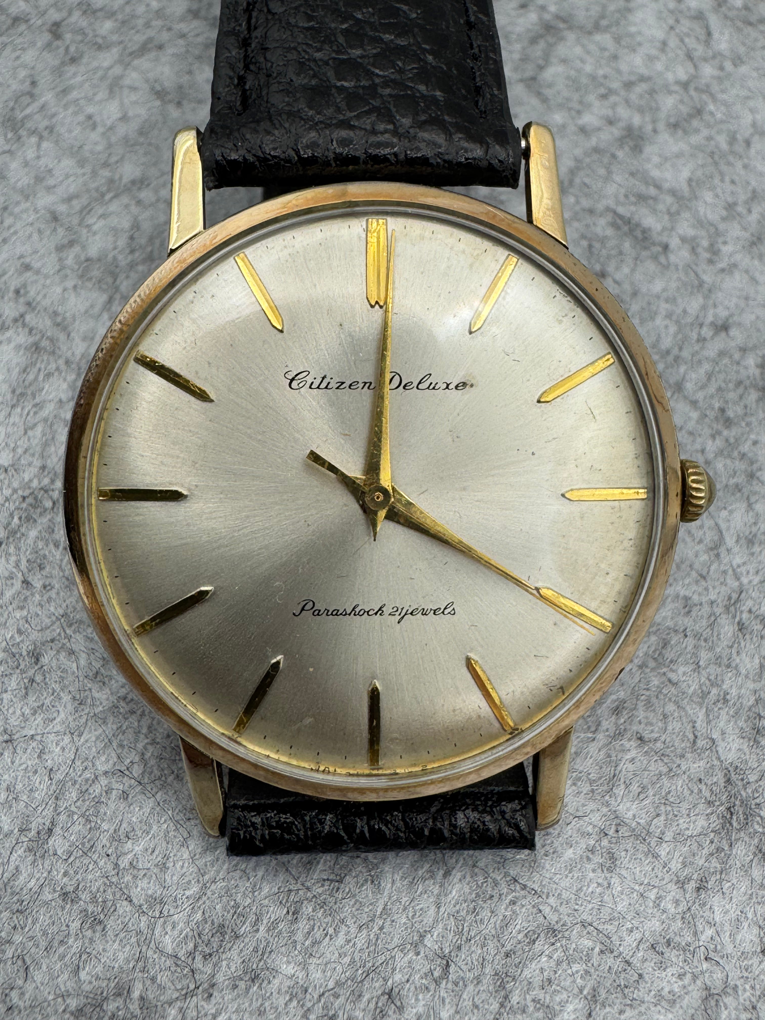 Citizen Deluxe Parashock 21 Jewels (May 1961) – Japanese