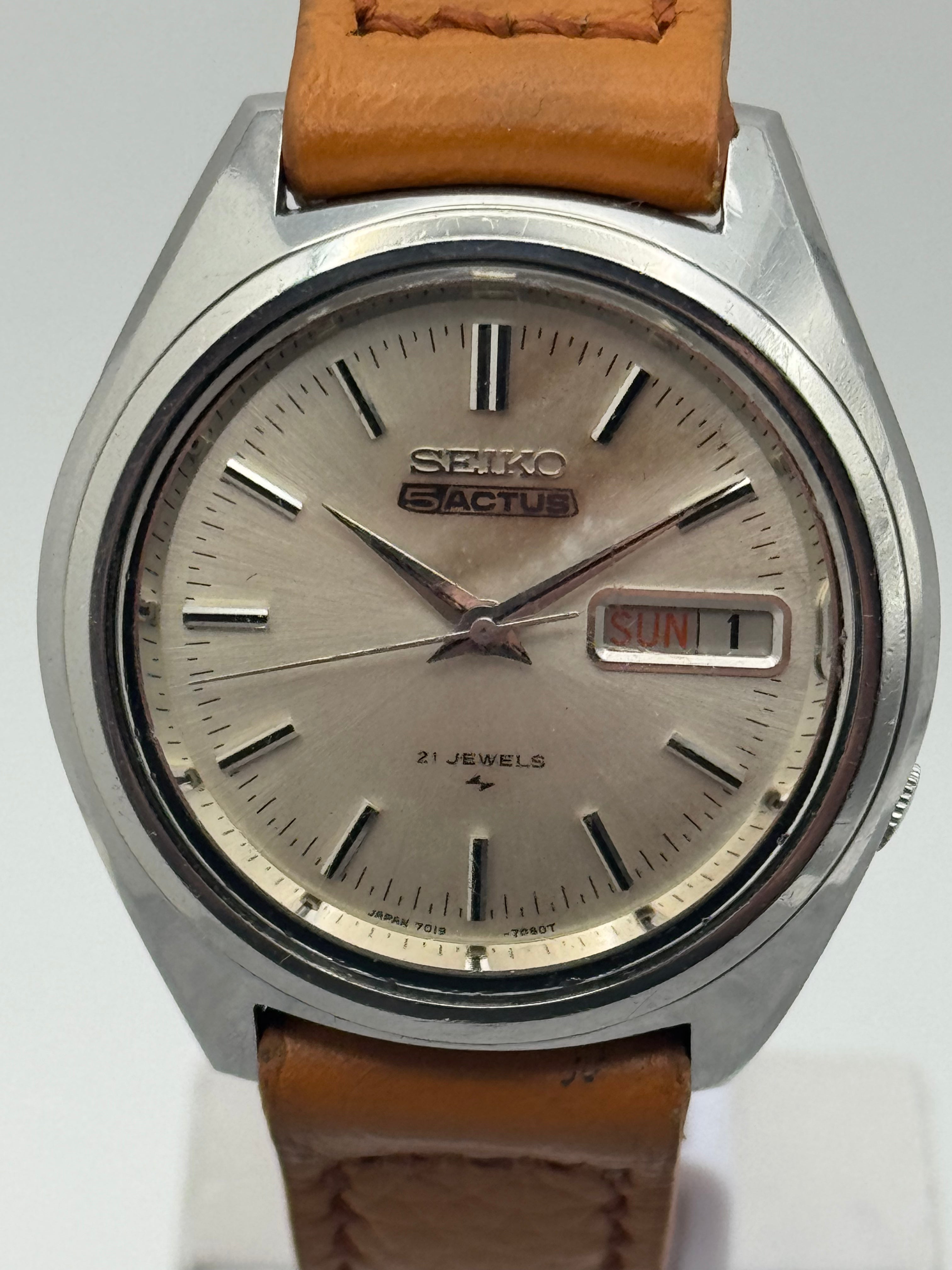Seiko 5 Actus – Ref. 7019-7060 (Dezember 1971, Suwa Werk