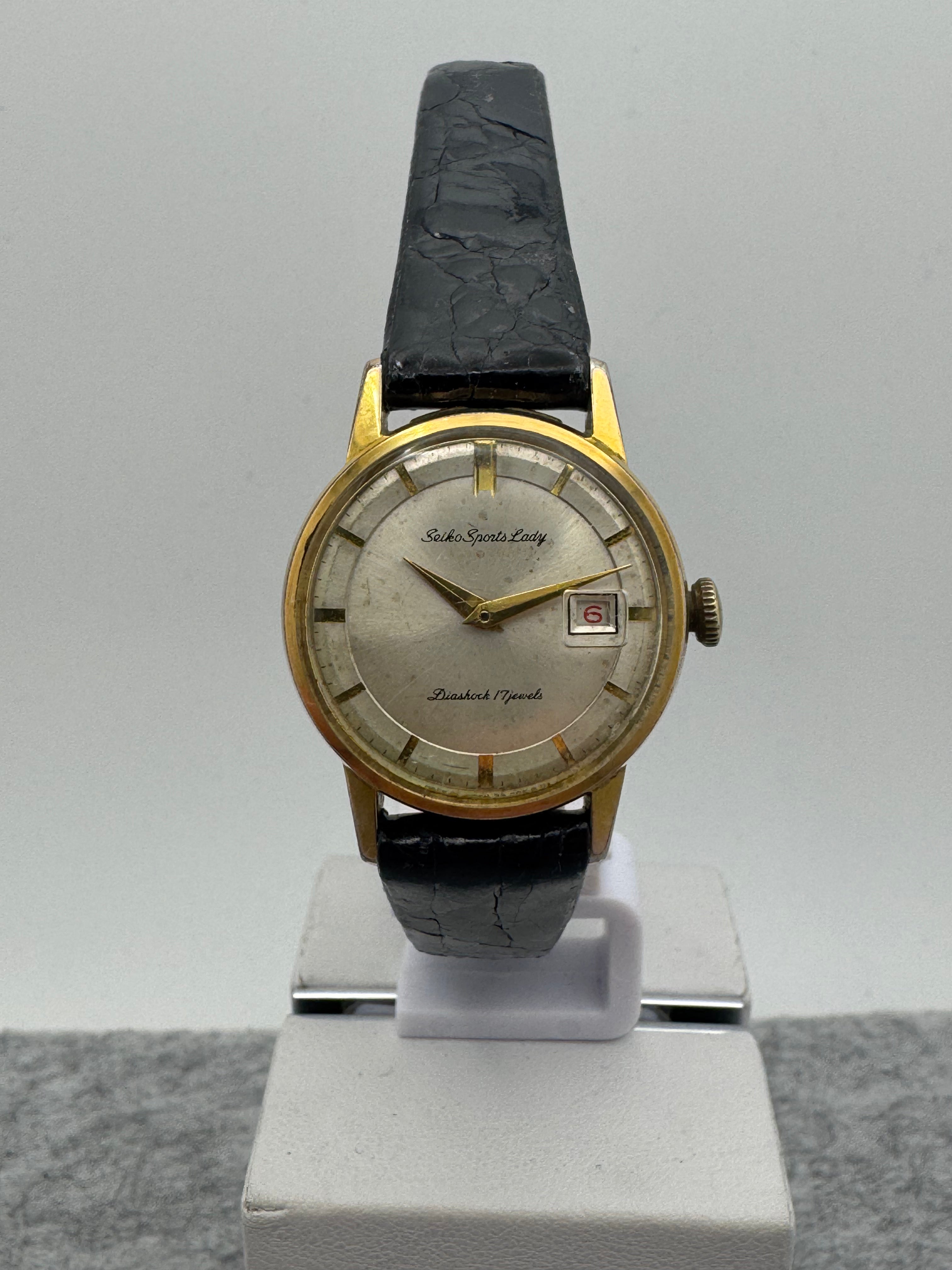 Seiko Sports Lady Calendar – hand-wound (April 1963) – Japanese