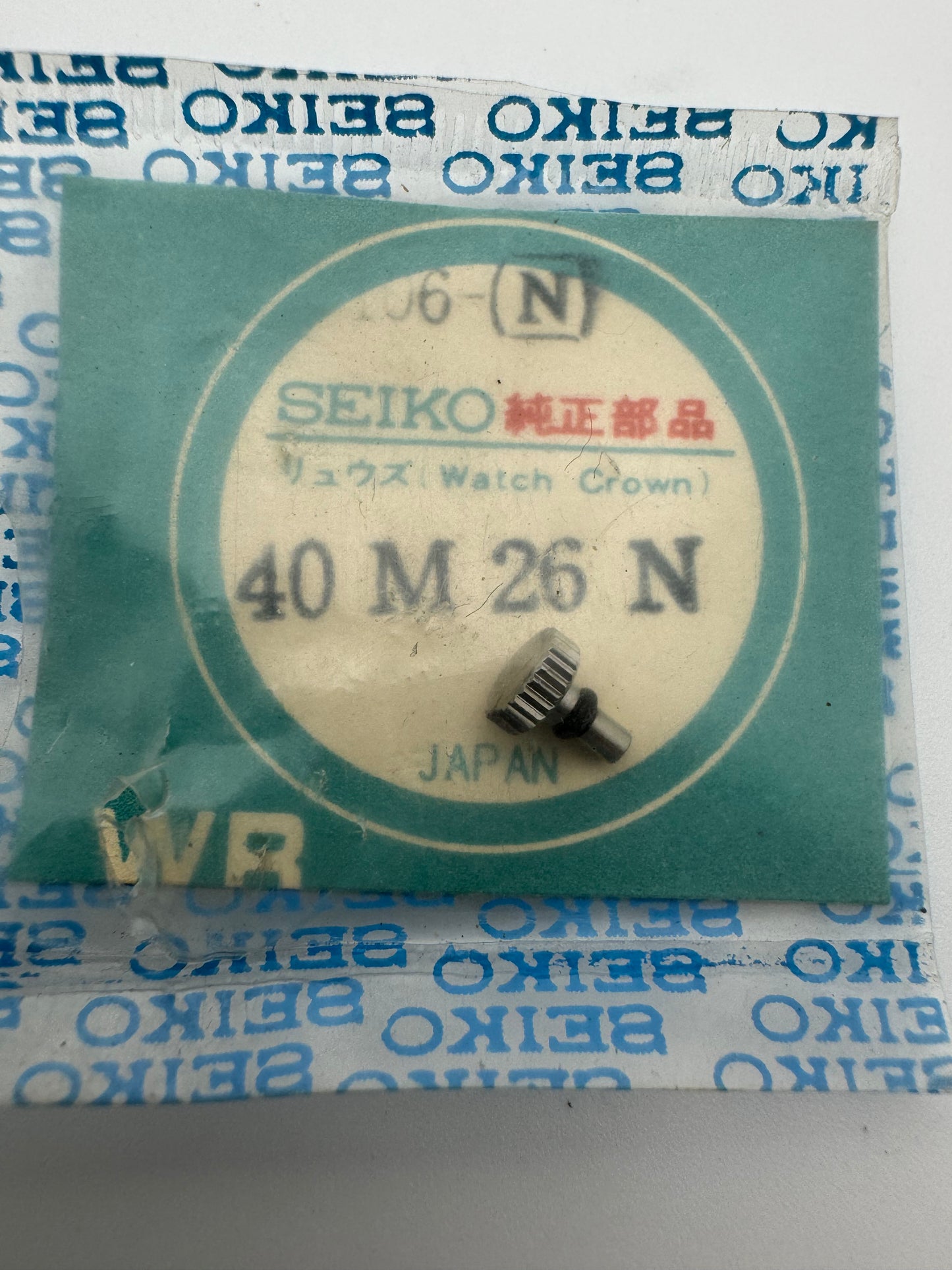 Seiko NOS Crown 40M26N, Steel – Seiko 5 Sports 6106 / 6119 – 1 piece
