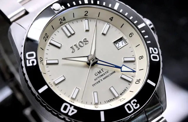 JIOS GMT Diver's 104 Champagne White