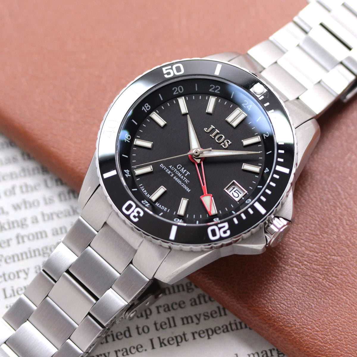 JIOS GMT Diver's 104 black