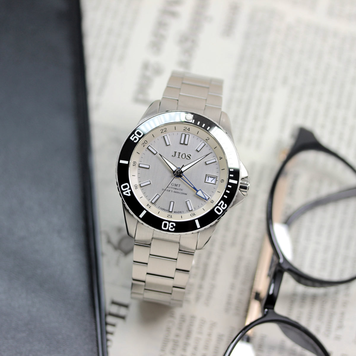 JIOS GMT Diver's 104 Champagne White