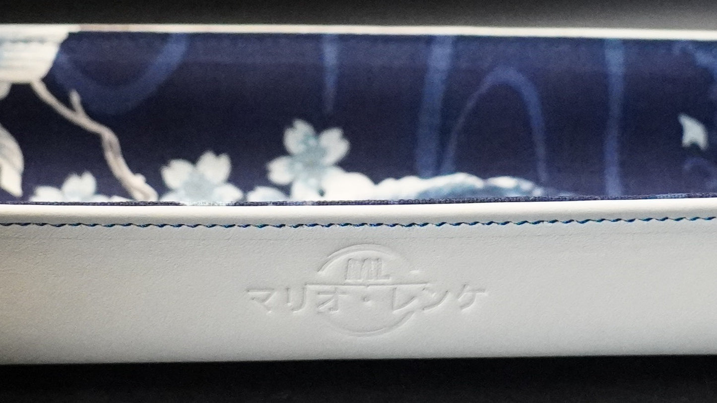 Exclusive watch and jewelry tray – handmade unique pieces, model "Kois - Navy Blue", 24 x 12