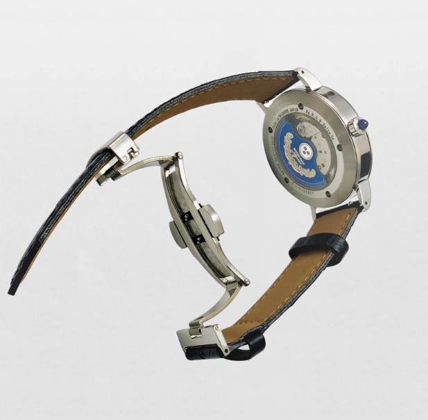 Pusher Buckle – High-quality double folding clasp, suitable for Azusa leather strap