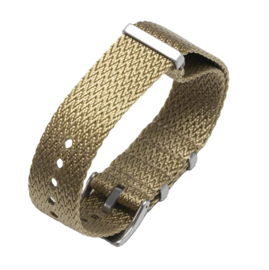 KNIS Nylon Strap "Shark Tooth" – Beige (20 mm)